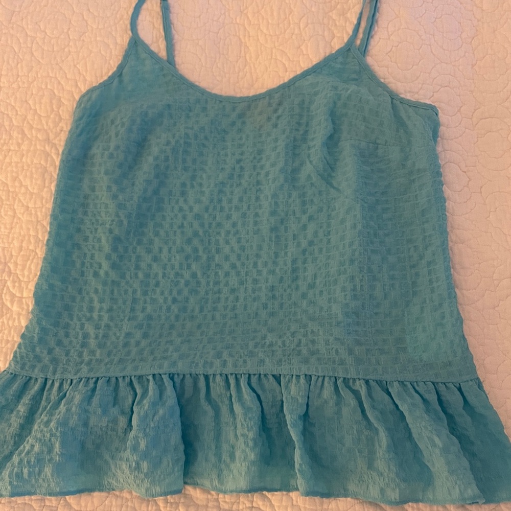 XS lily pulitzer coral ruffle tank